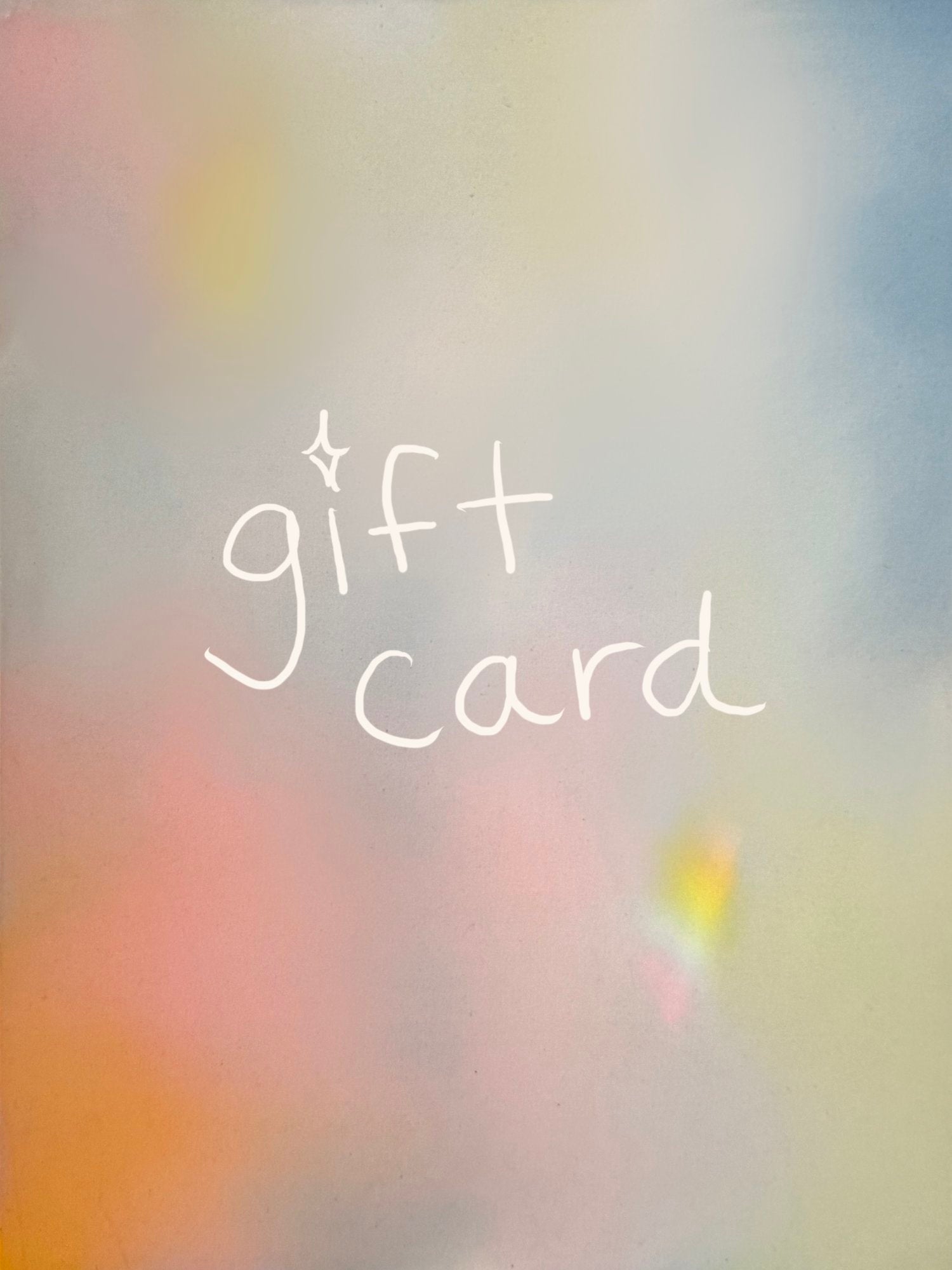 Custom Print Gift Card