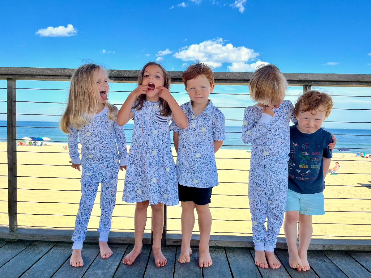 Oysters Two Piece Kids Pajamas