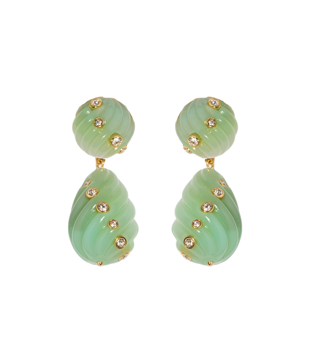 Raeni Drop Earrings in Mint