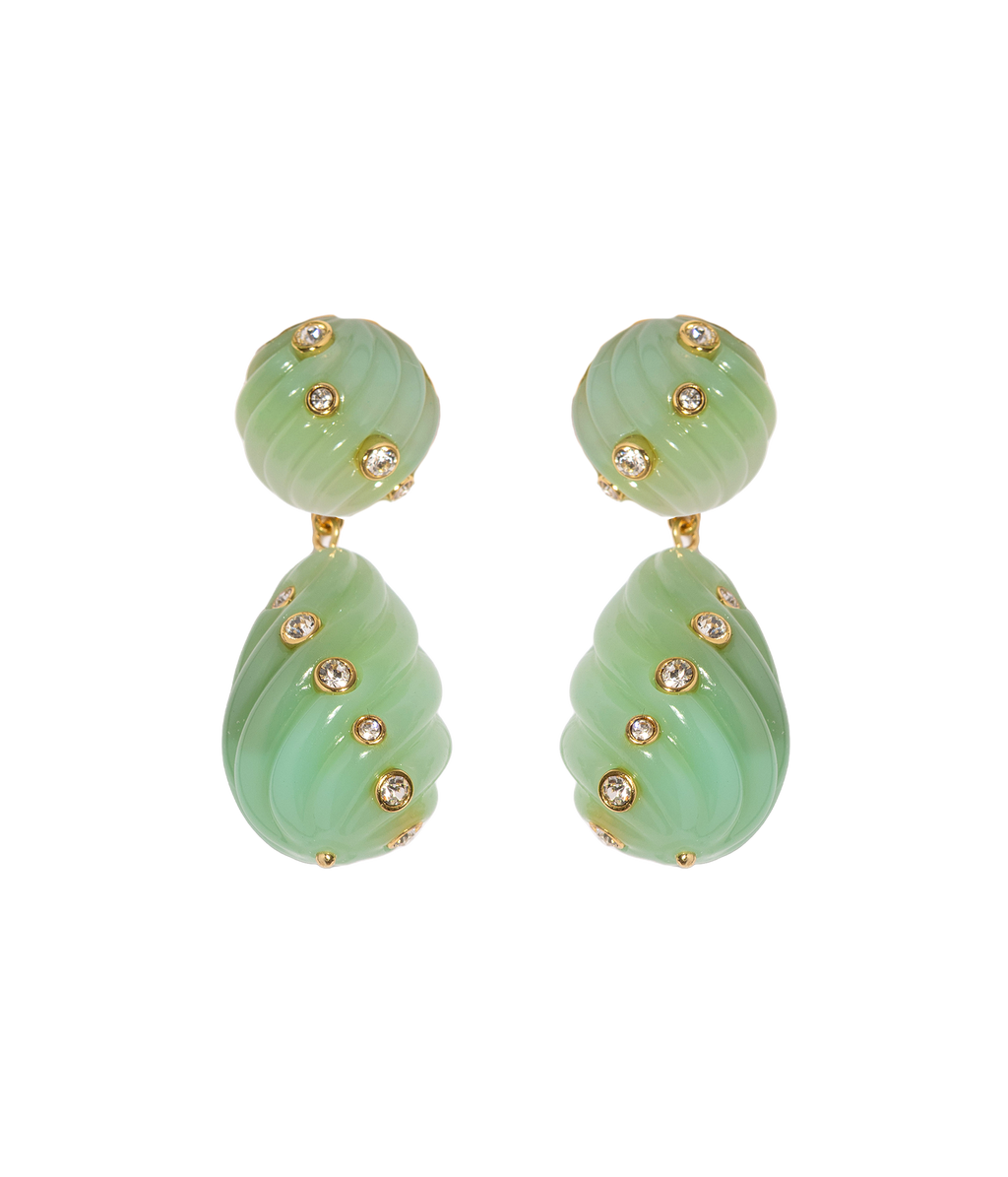 Raeni Drop Earrings in Mint