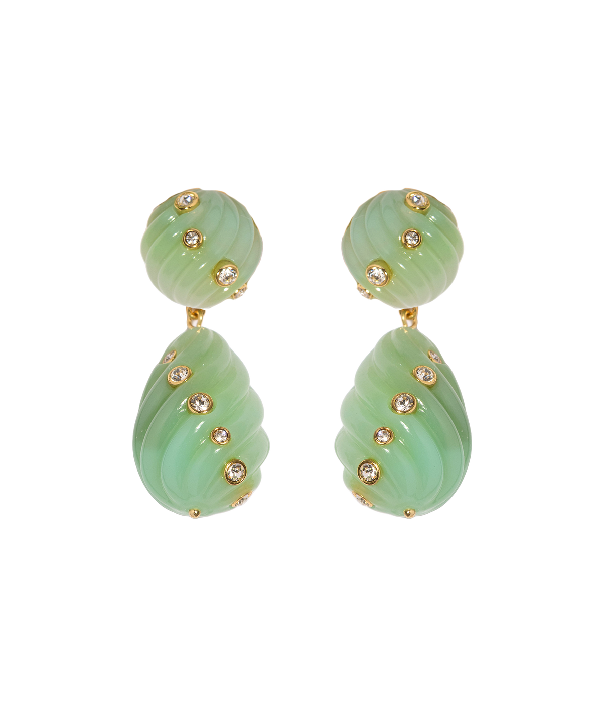 Raeni Drop Earrings in Mint
