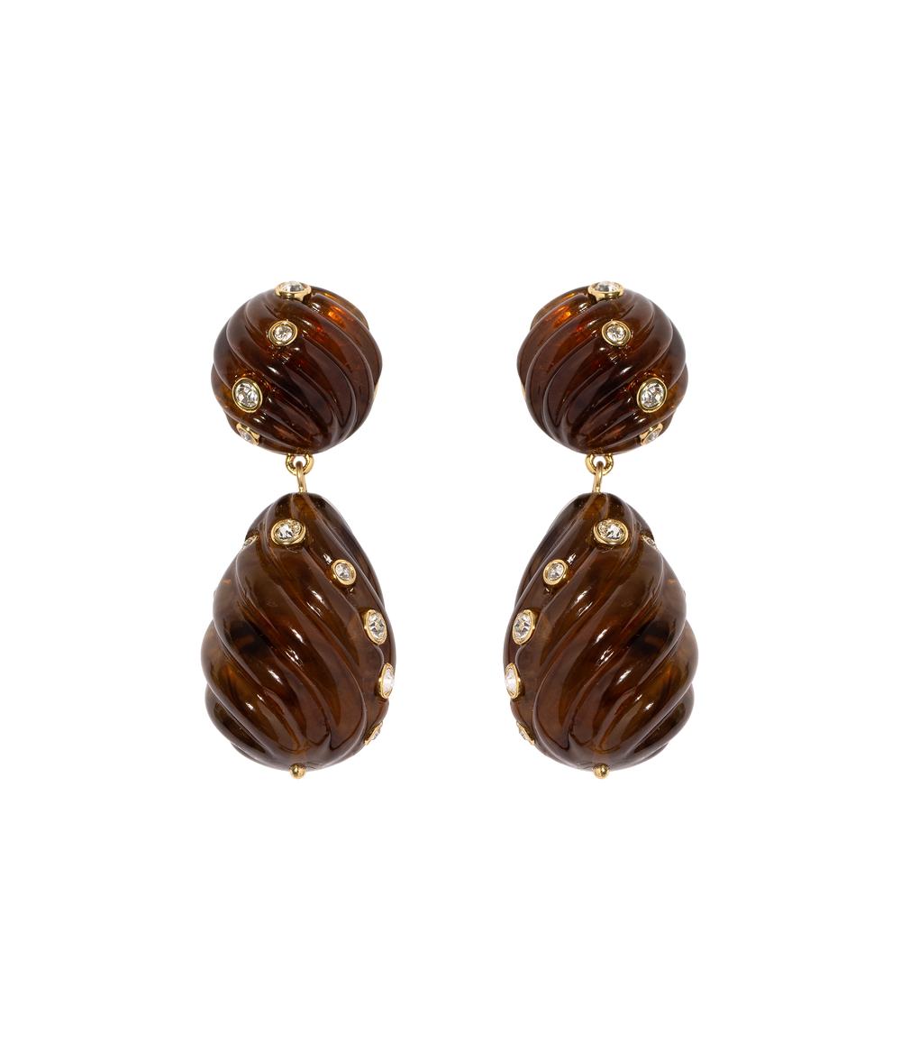 Raeni Drop Earrings in Tortoise