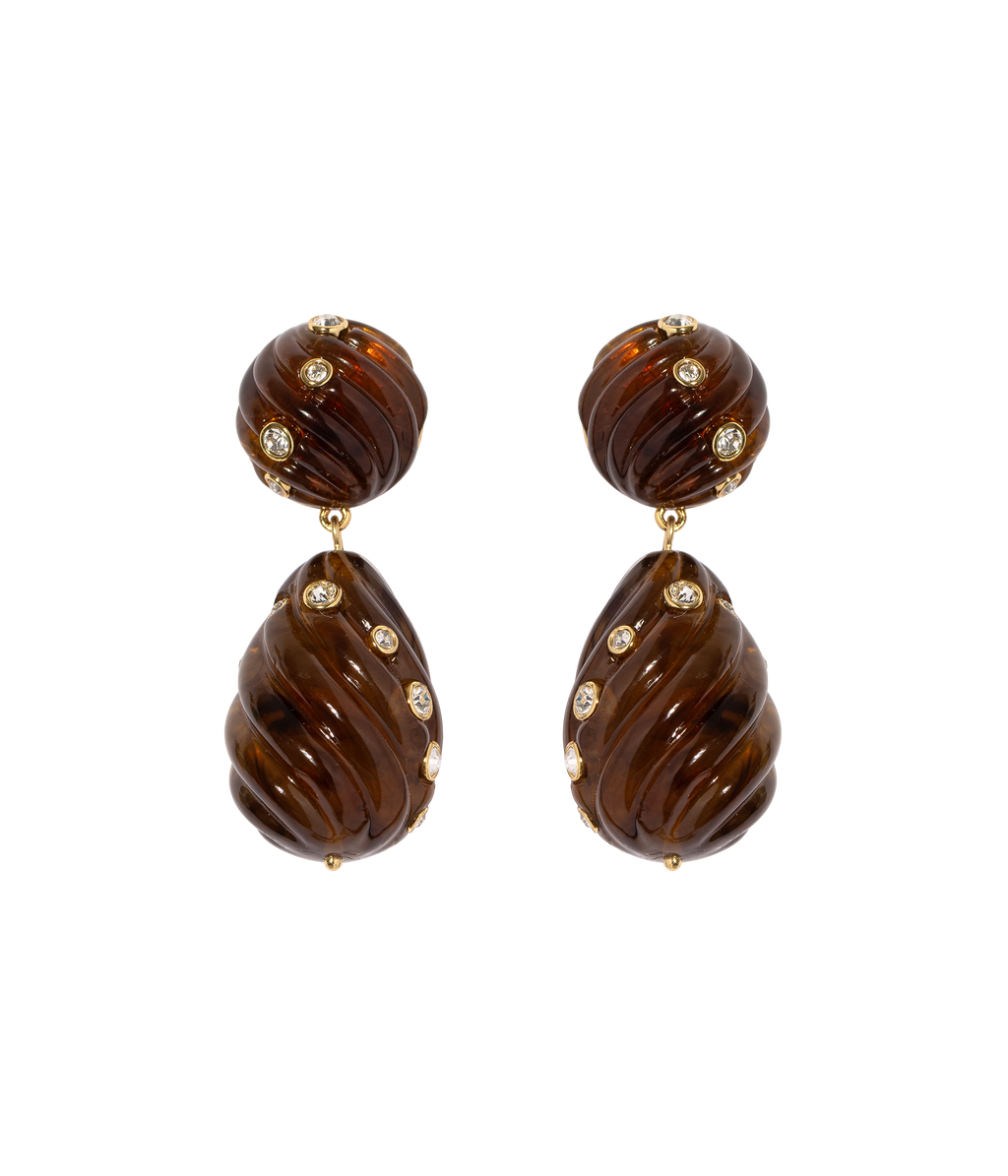 Raeni Drop Earrings in Tortoise