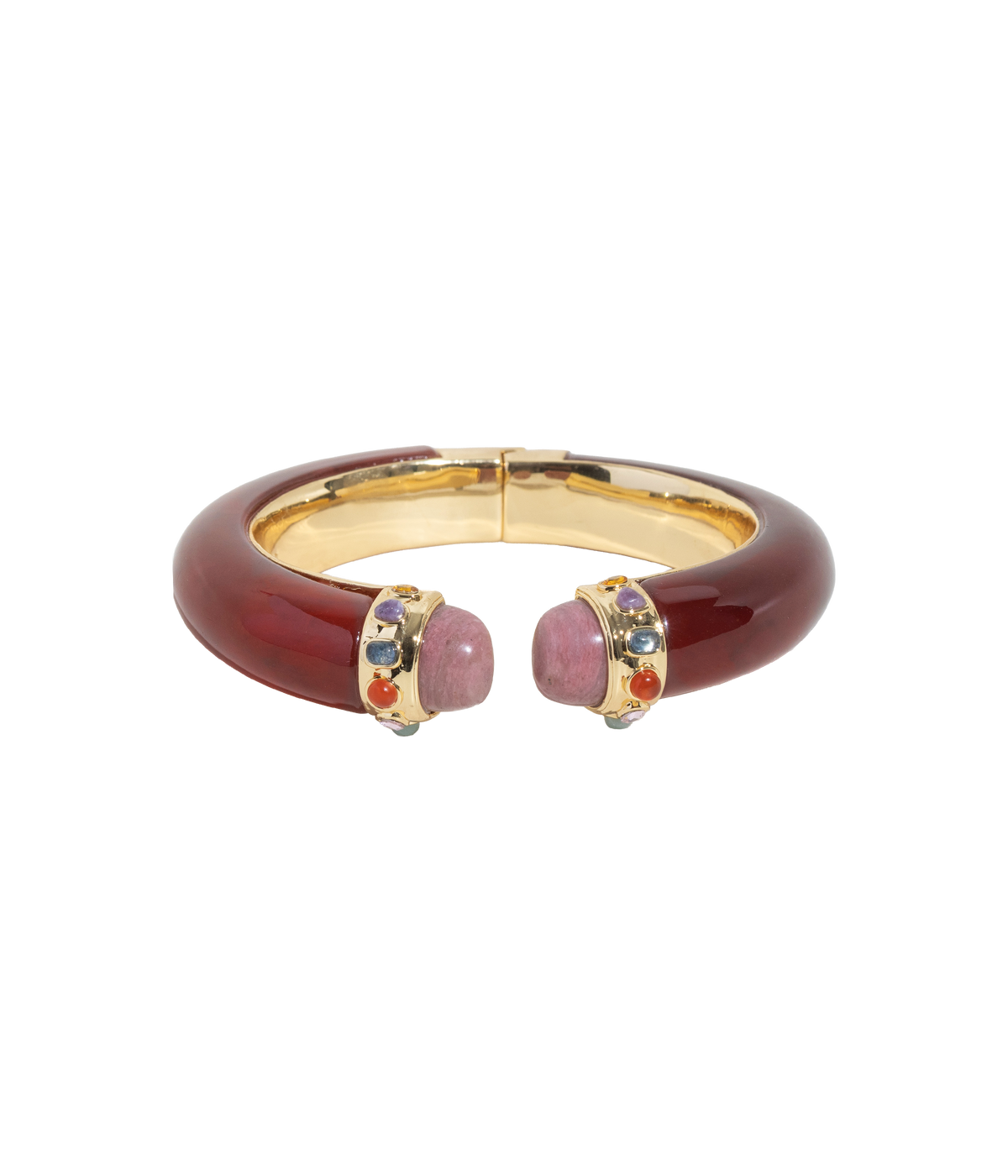 Cordelia Cuff Bracelet in Carnelian Red - Loren Hope