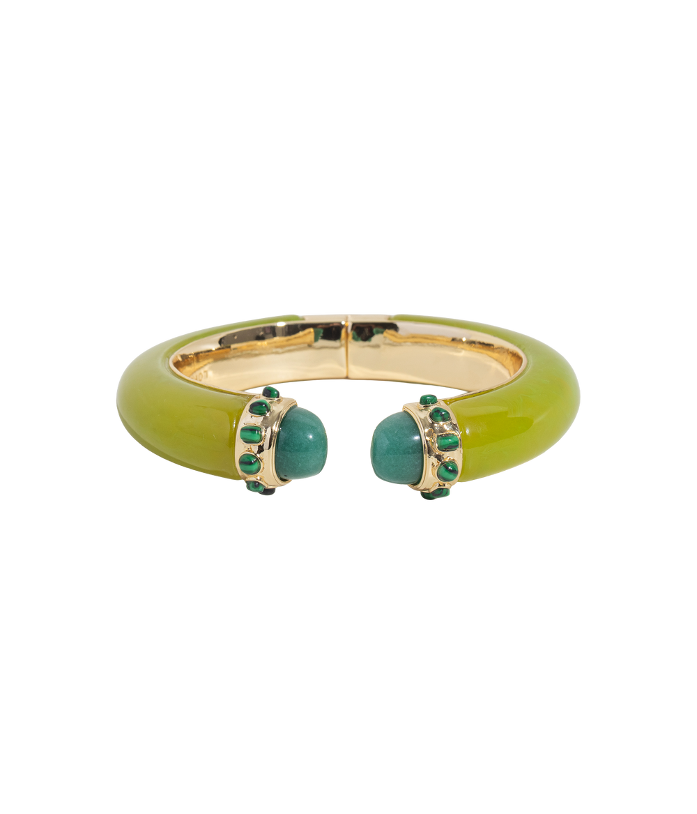 Cordelia Cuff Bracelet in Chartreuse - Loren Hope