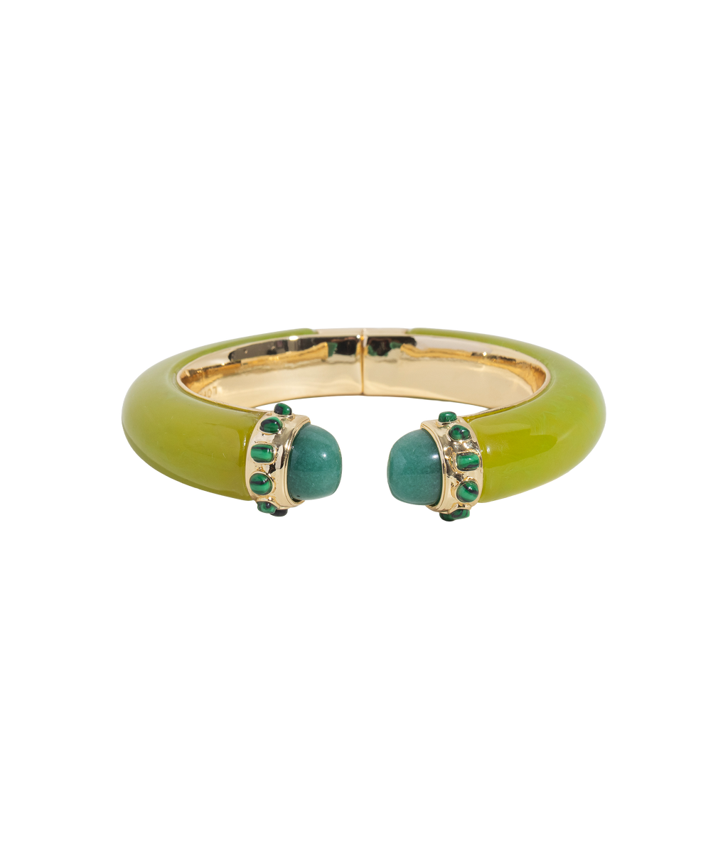 Cordelia Cuff Bracelet in Chartreuse - Loren Hope