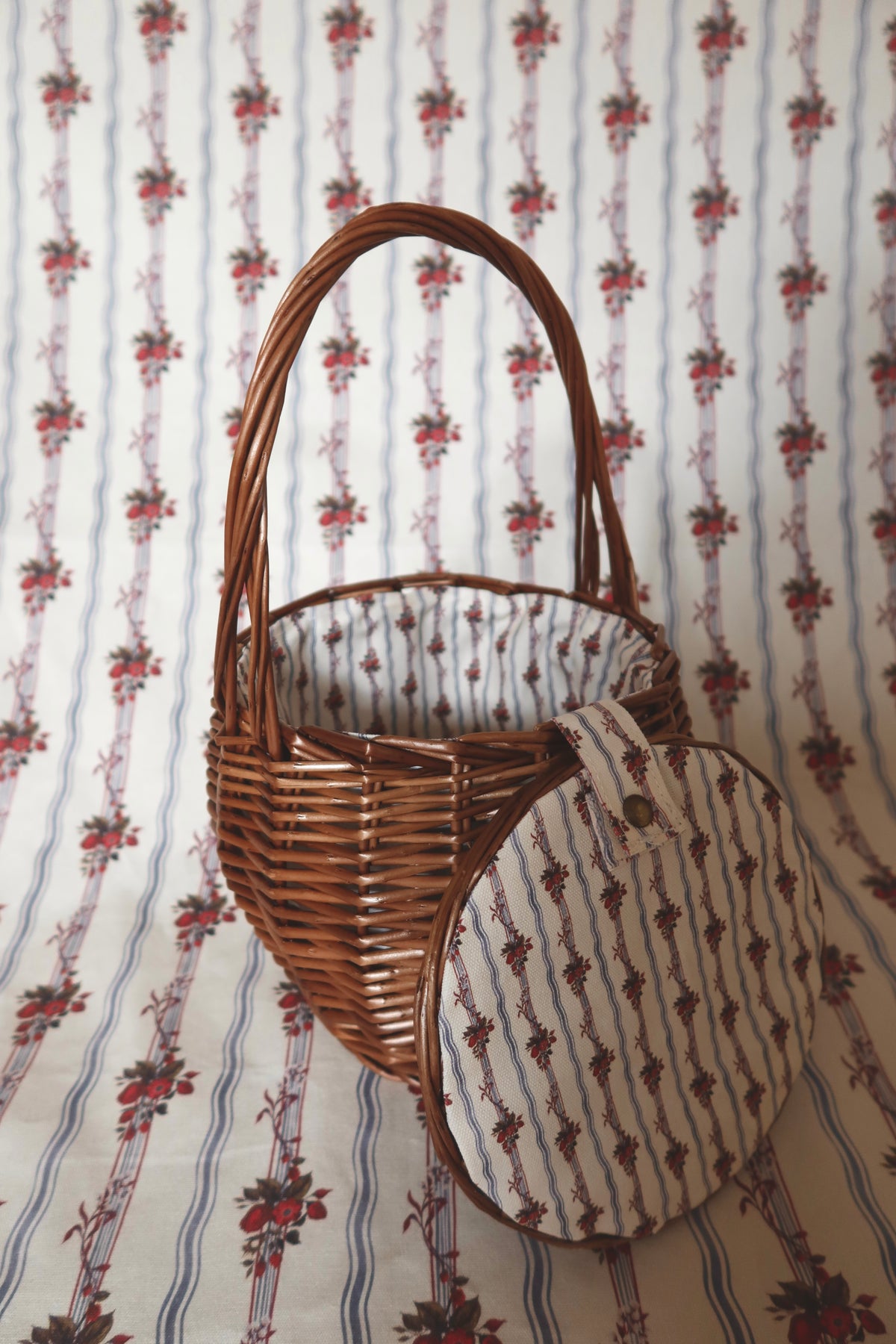 The Baby Garden Basket with Rose Print