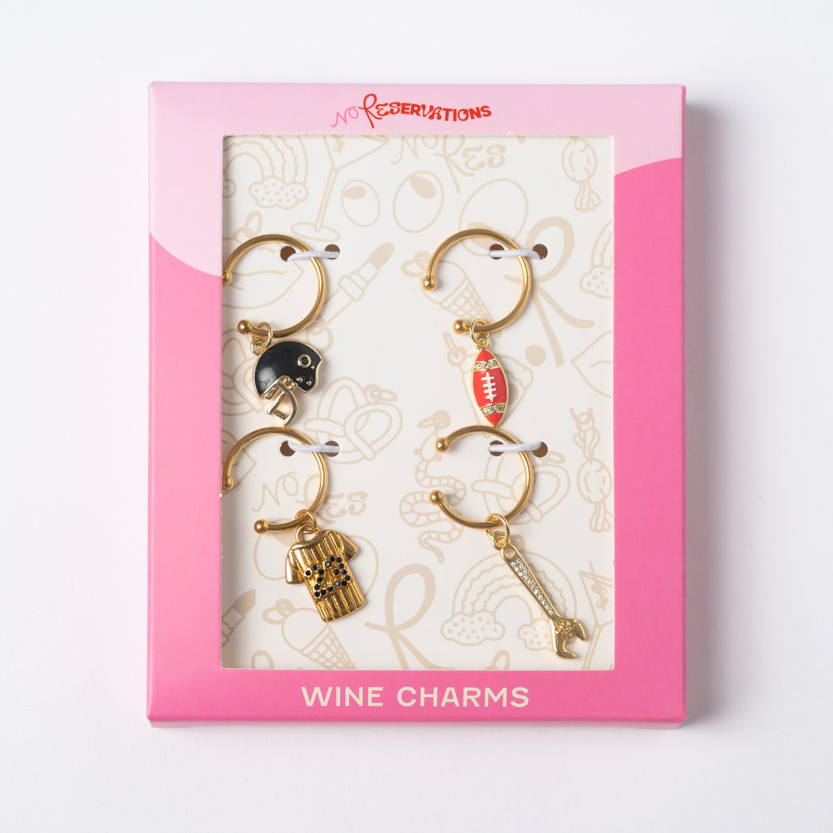 Gifts for Dad Wine Charm Bundle, Set of 4