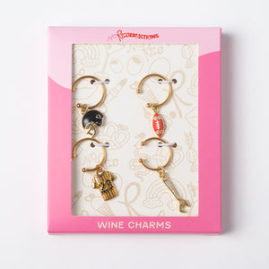 Gifts for Dad Wine Charm Bundle, Set of 4