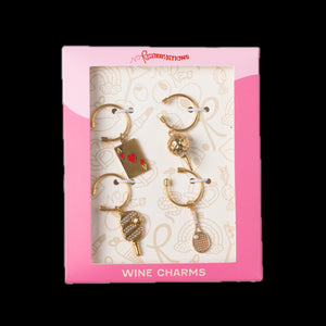 Country Club Wine Charm Bundle, Set of 4
