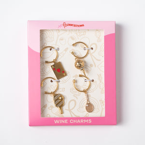 Country Club Wine Charm Bundle, Set of 4