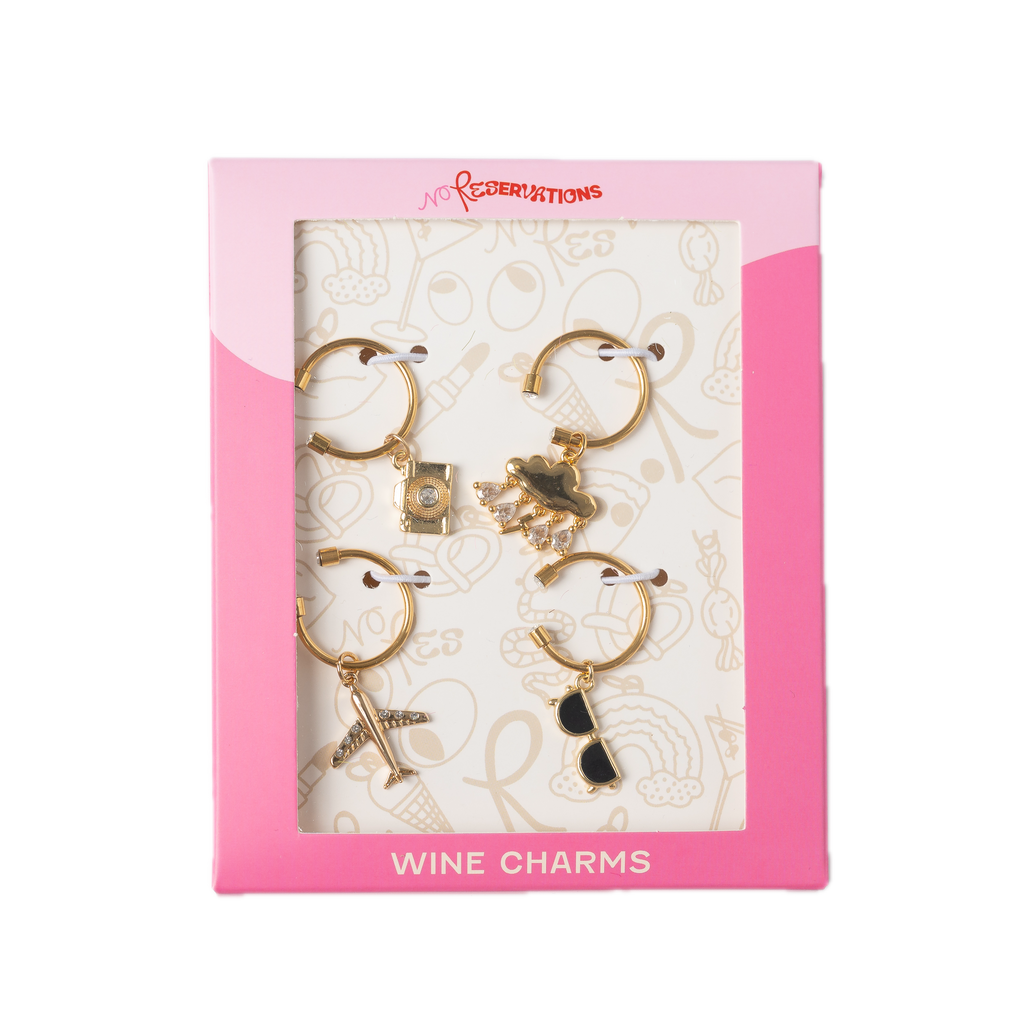 JetSetter Wine Charm Bundle, Set of 4