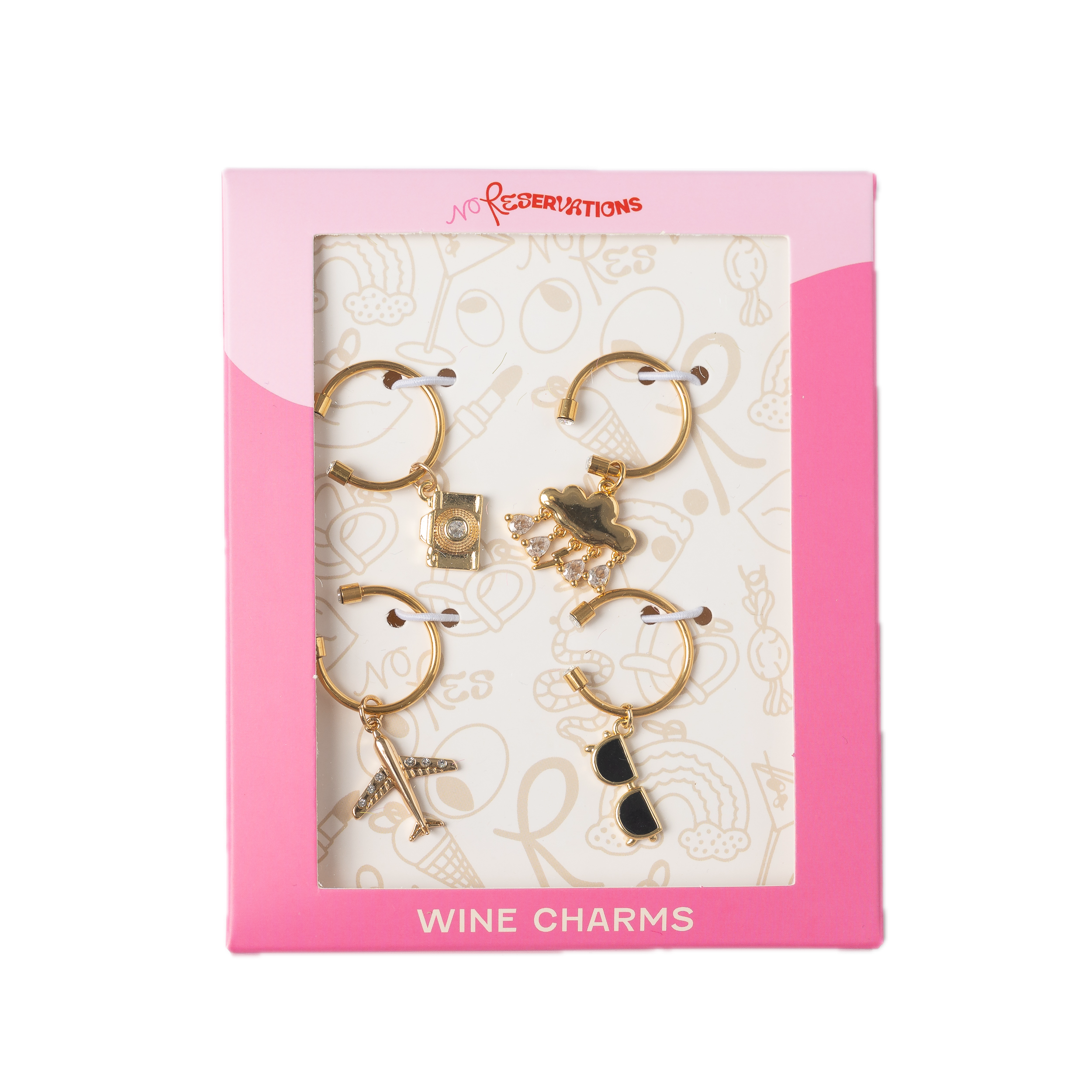 JetSetter Wine Charm Bundle, Set of 4