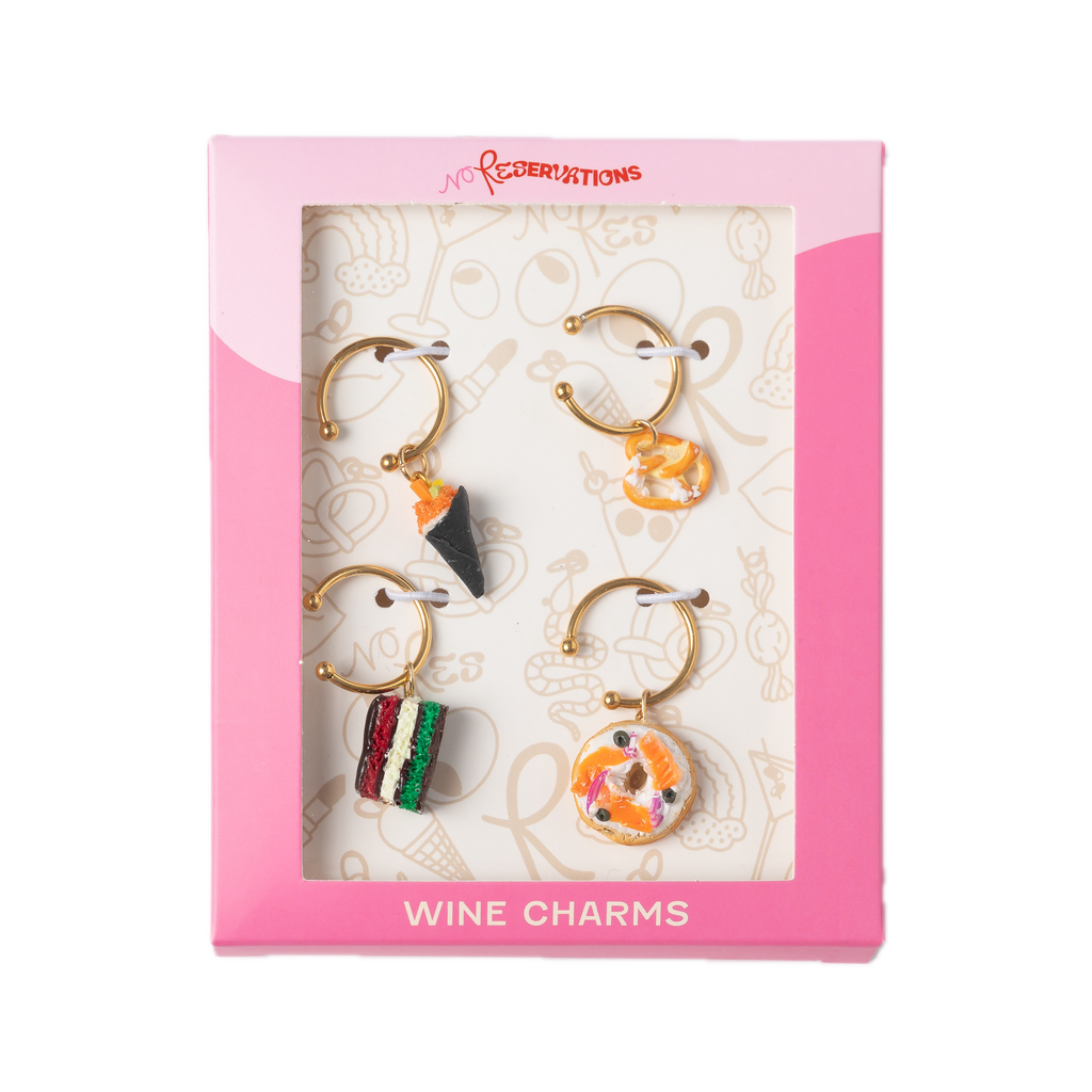 Foodie Wine Charm Bundle, Set of 4
