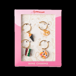 Foodie Wine Charm Bundle, Set of 4