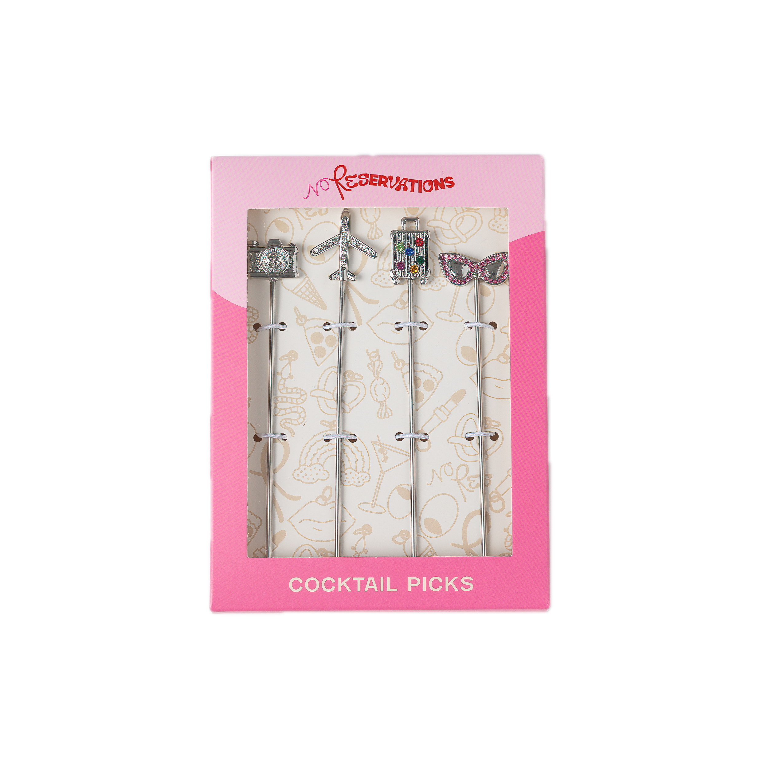 Jet Setter Cocktail Pick, Set of 4