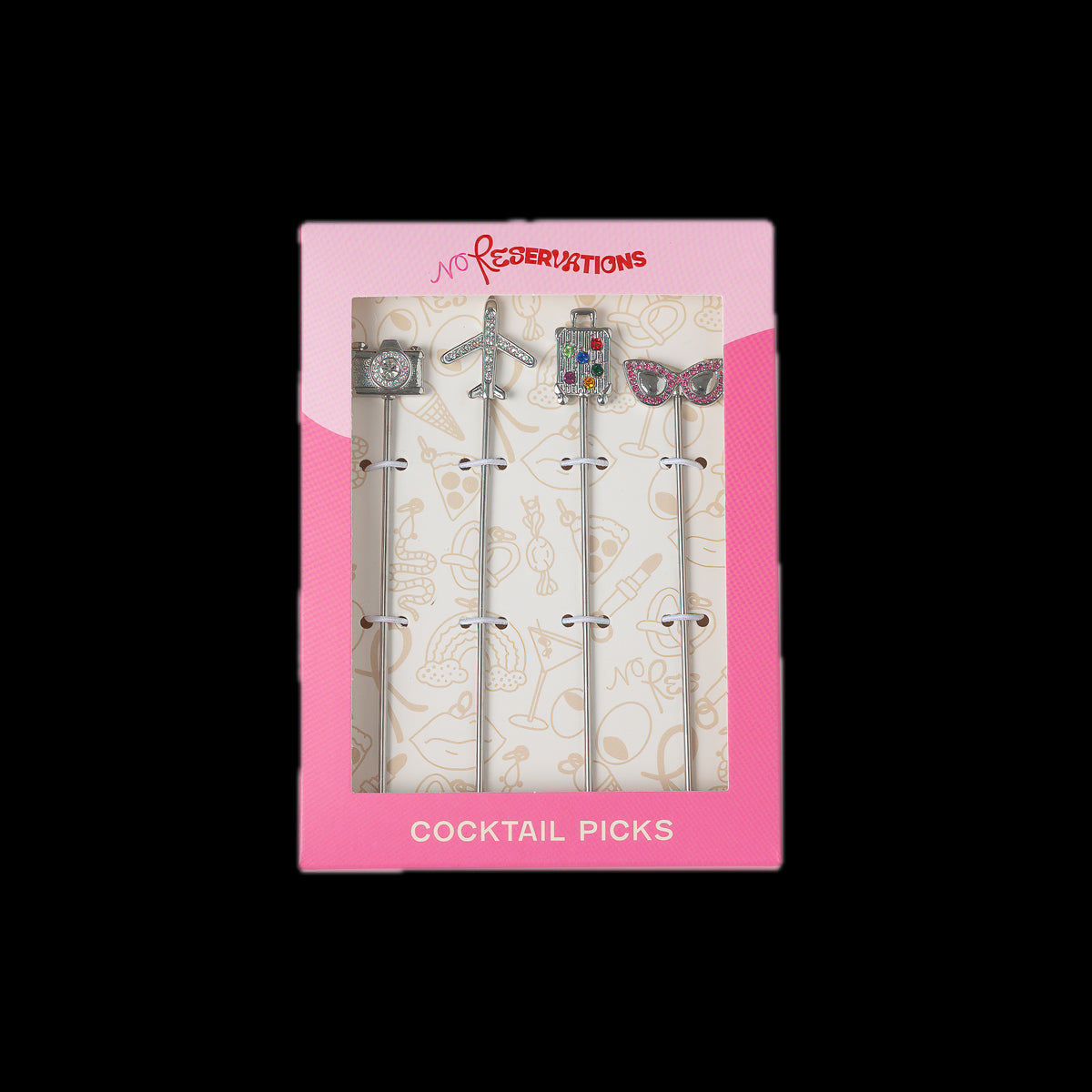 Jet Setter Cocktail Pick, Set of 4