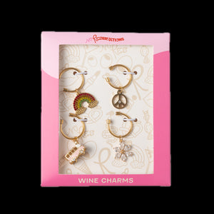 Groovy Wine Charm Bundle, Set of 4