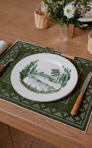 Pedralbes Placemats in Olive, Set of 4