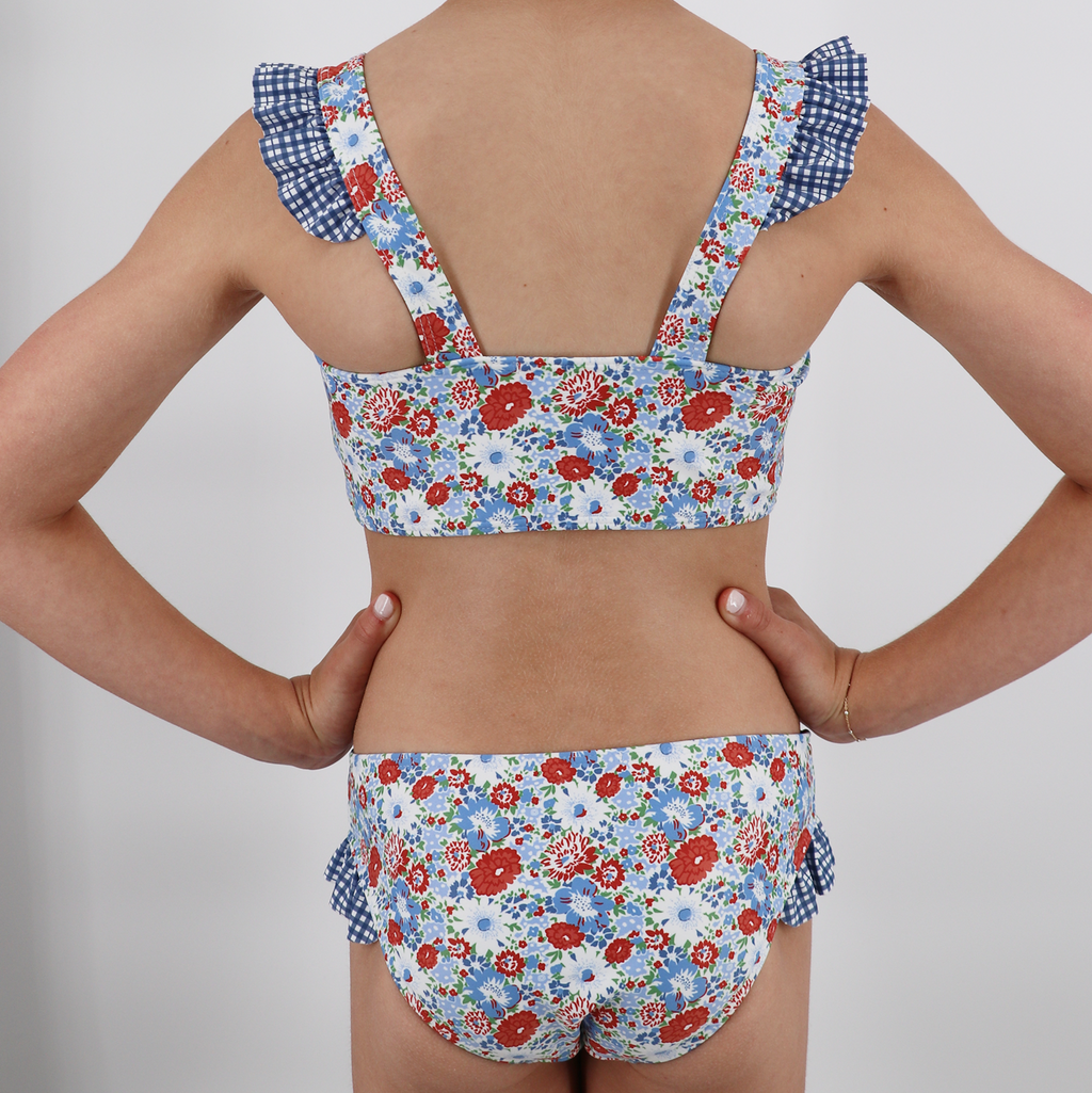 Girl’s Americana Blossom Bandeau Bikini