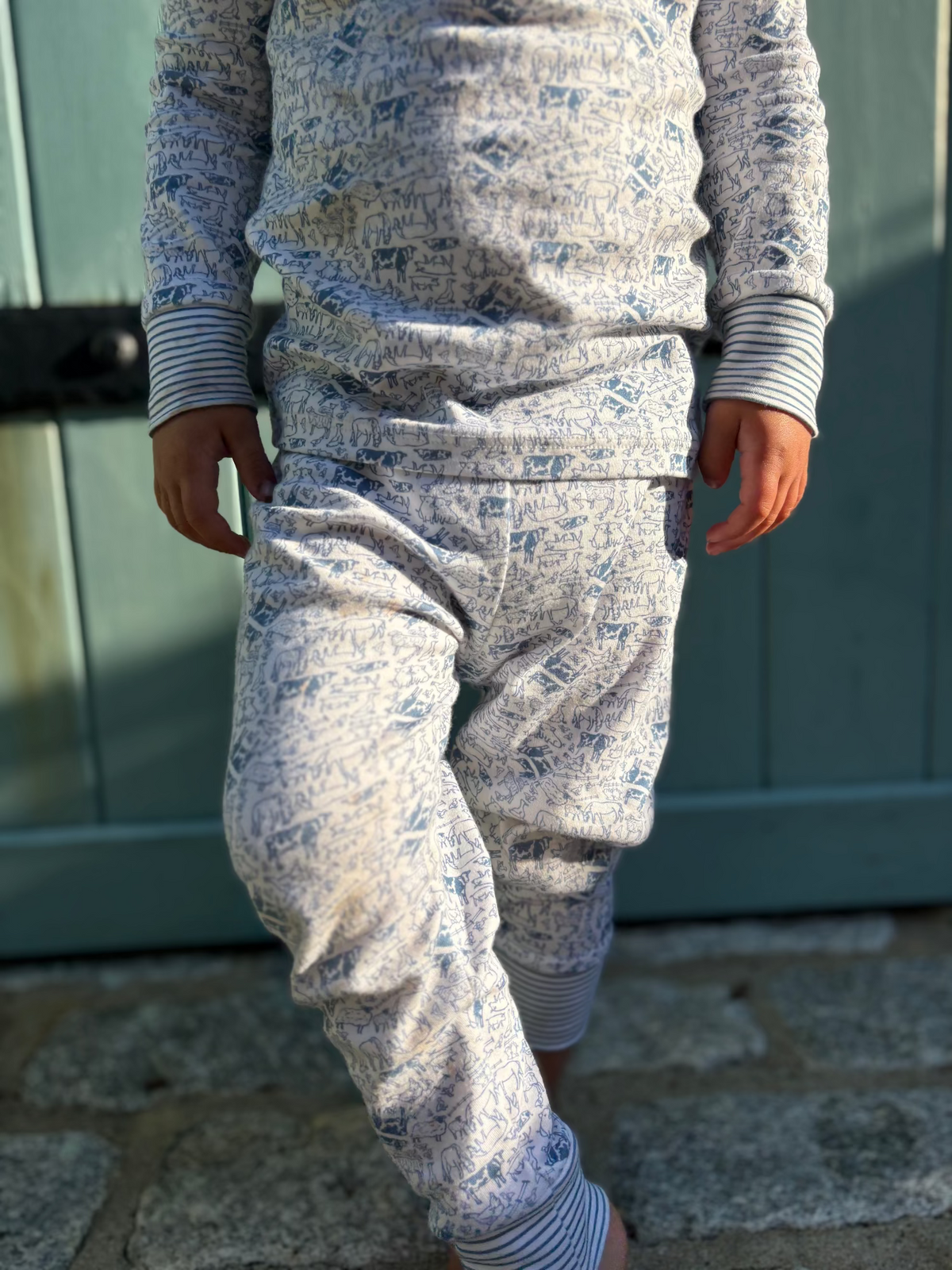 Farm Kids Henley Pajamas, Set of 2