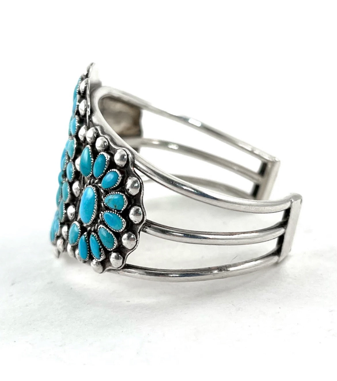 Exquisite Vintage Zuni Cluster Bracelet