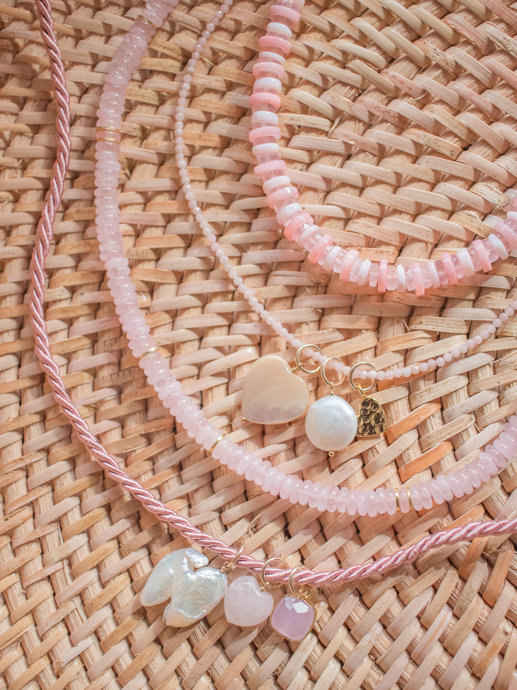 Aria Necklace in Pink