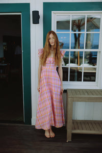 Parker Dress in Sherbet Plaid