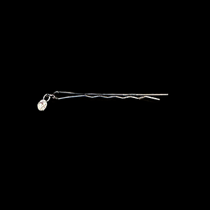 Classic Black Bobbi Pin With Diamond