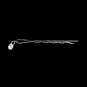 Classic Black Bobbi Pin With Diamond