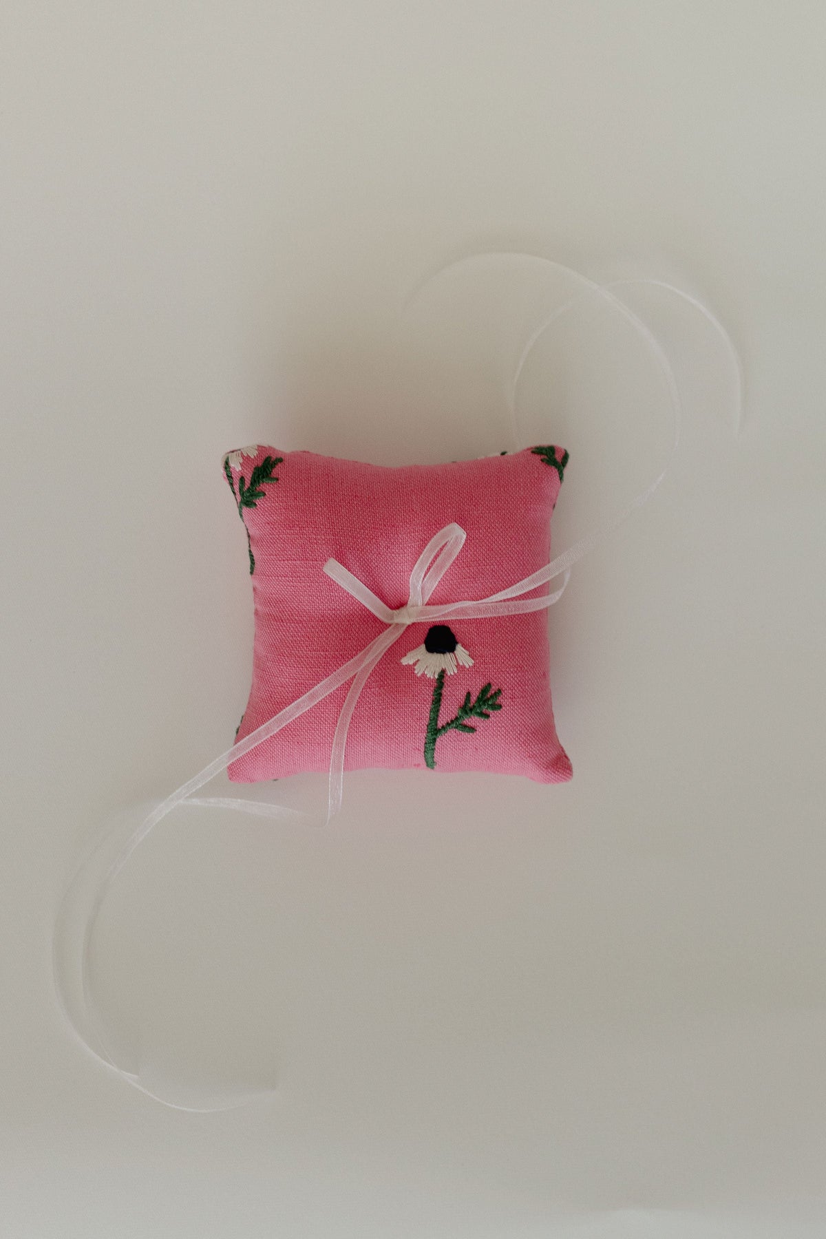 Manzanilla Pink Ring Pillow