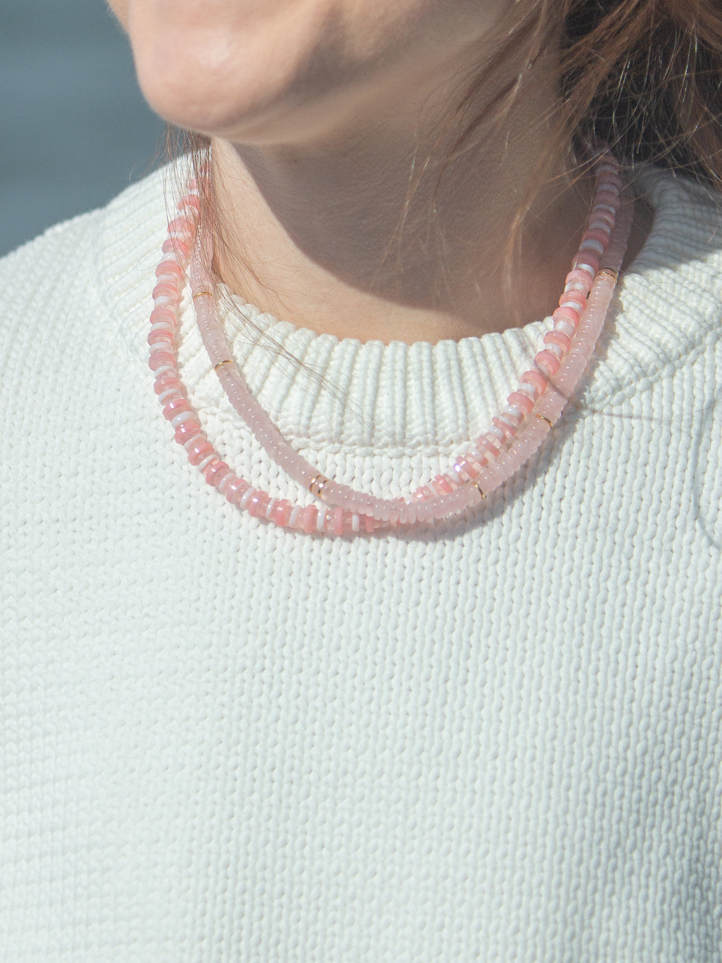 Polly Necklace in Pink