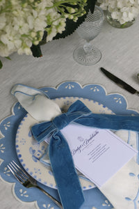 Gisele Blue Dessert Plate
