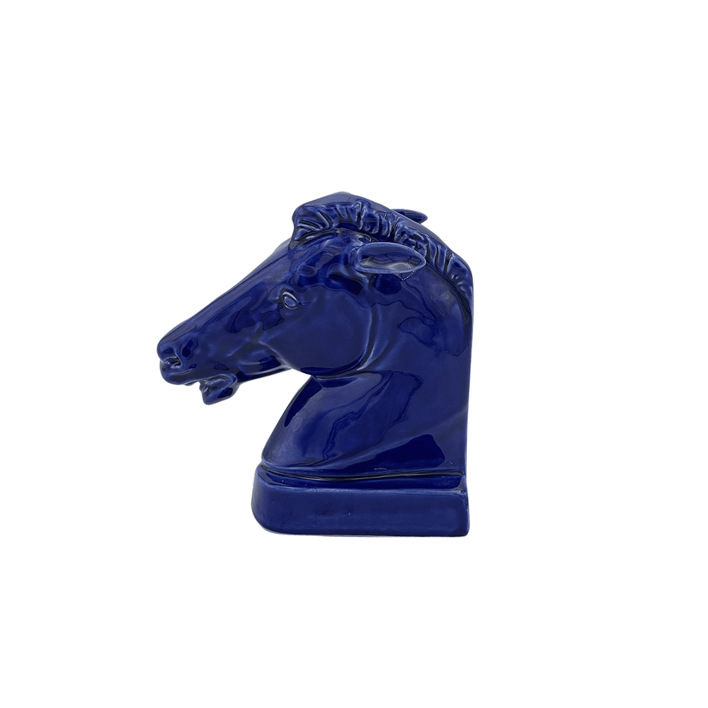 Blue Horse Bookend