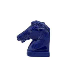 Blue Horse Bookend