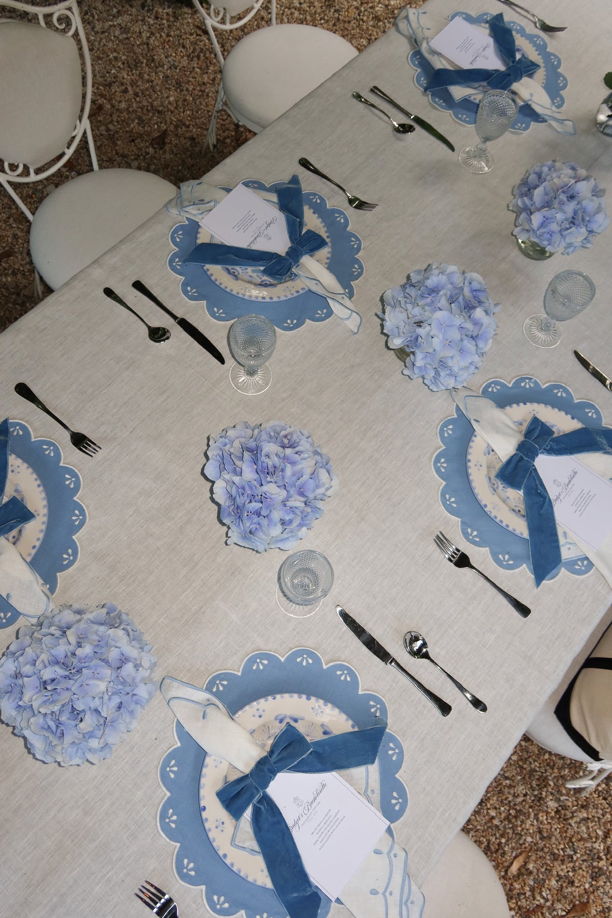 Peony Blue Placemats, Set of 4