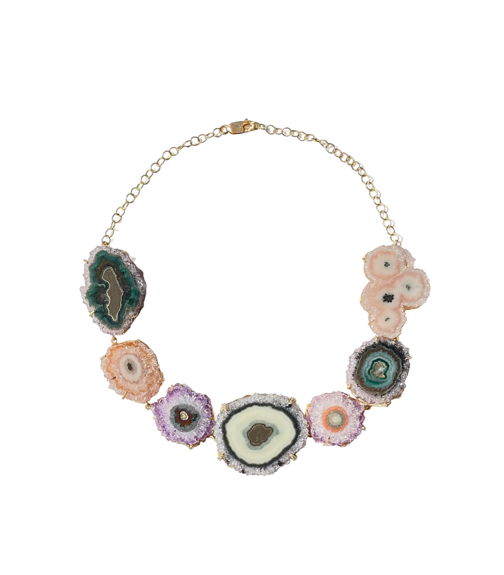 Stalactite Necklace with Diamonds