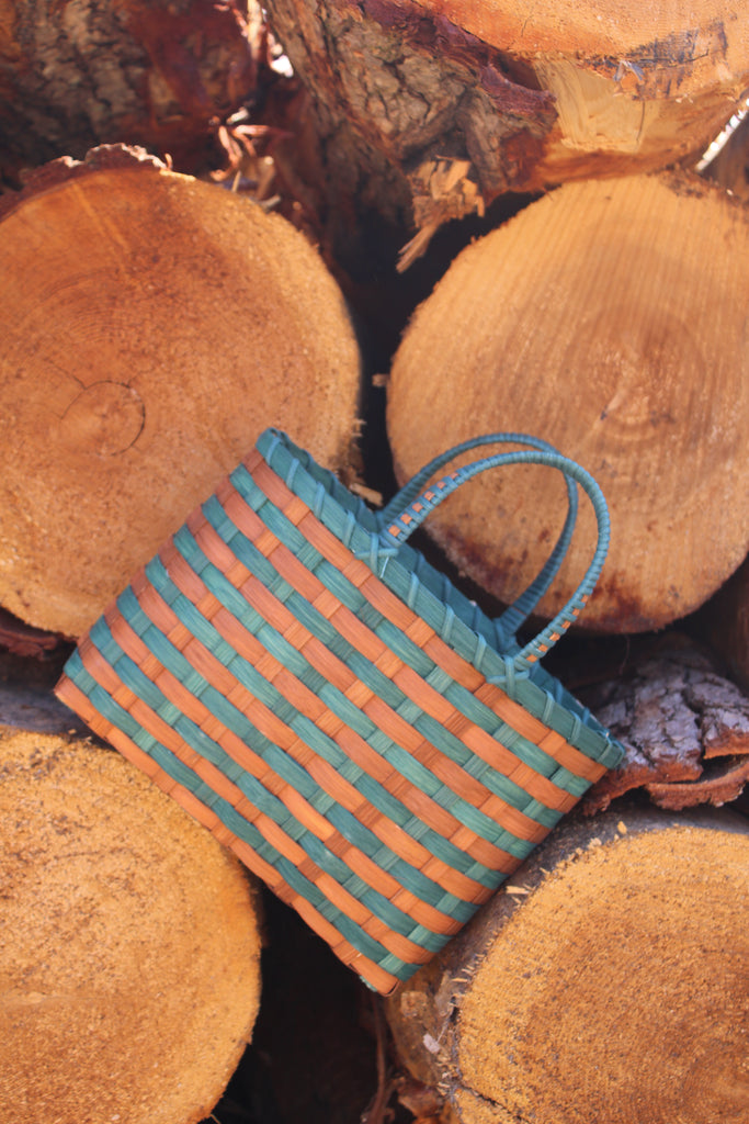 Retro-Travel Tote in Royal Pine