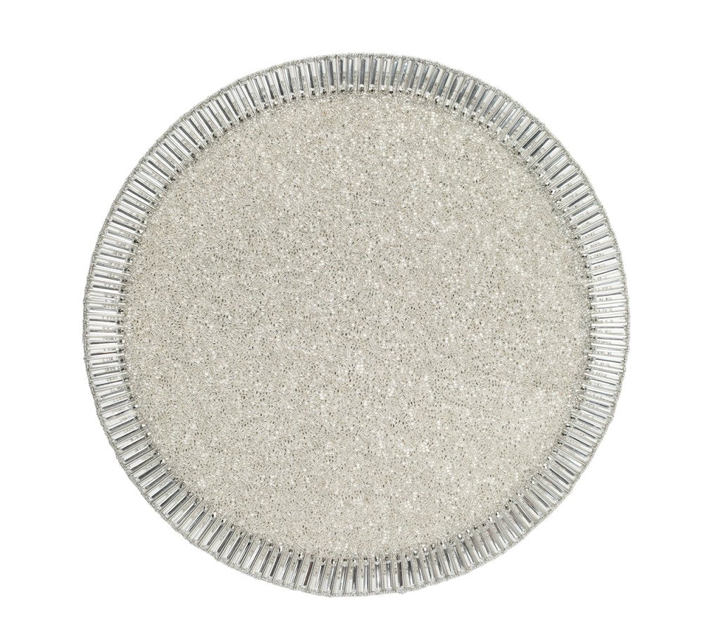 Kim Seybert, Inc.Bevel Placemat in Silver & Crystal, Set of 4Placemats