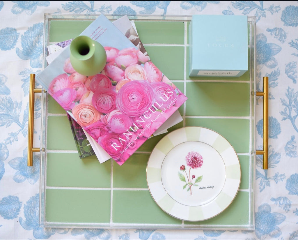 “Dahlias, Darling” Salad Plates, Set of 4