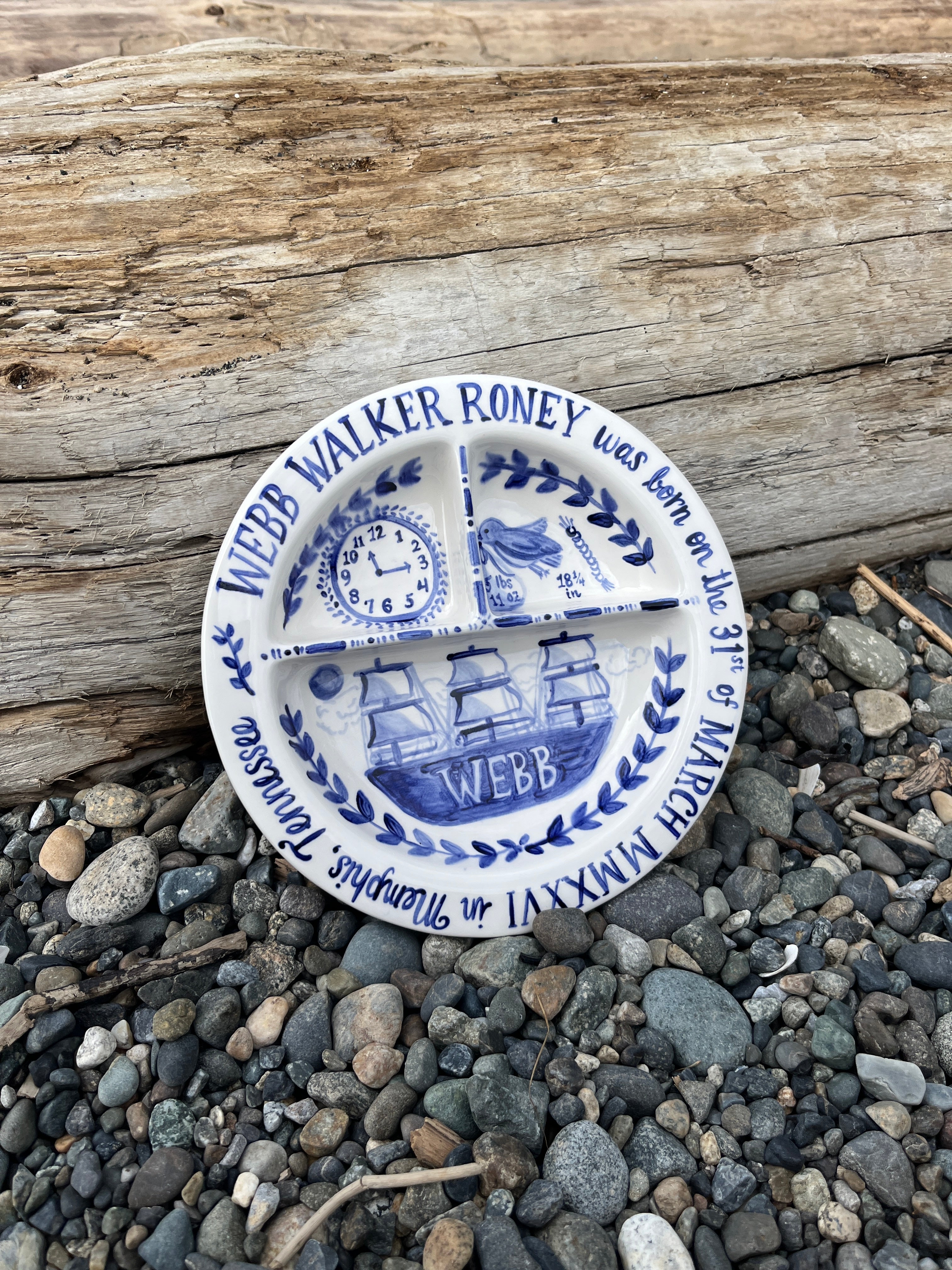 Children’s Divided Plate in Ship