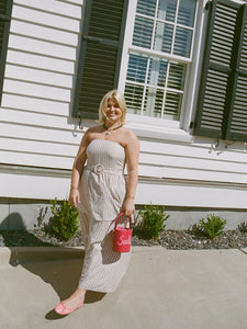 Daisy Dress x Sadie Loving in Sand Stripe