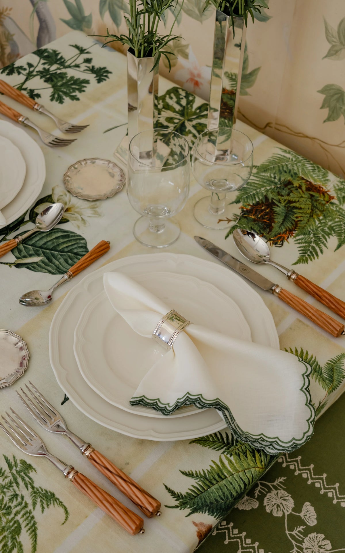 Botanical Print Rectangular Tablecloth
