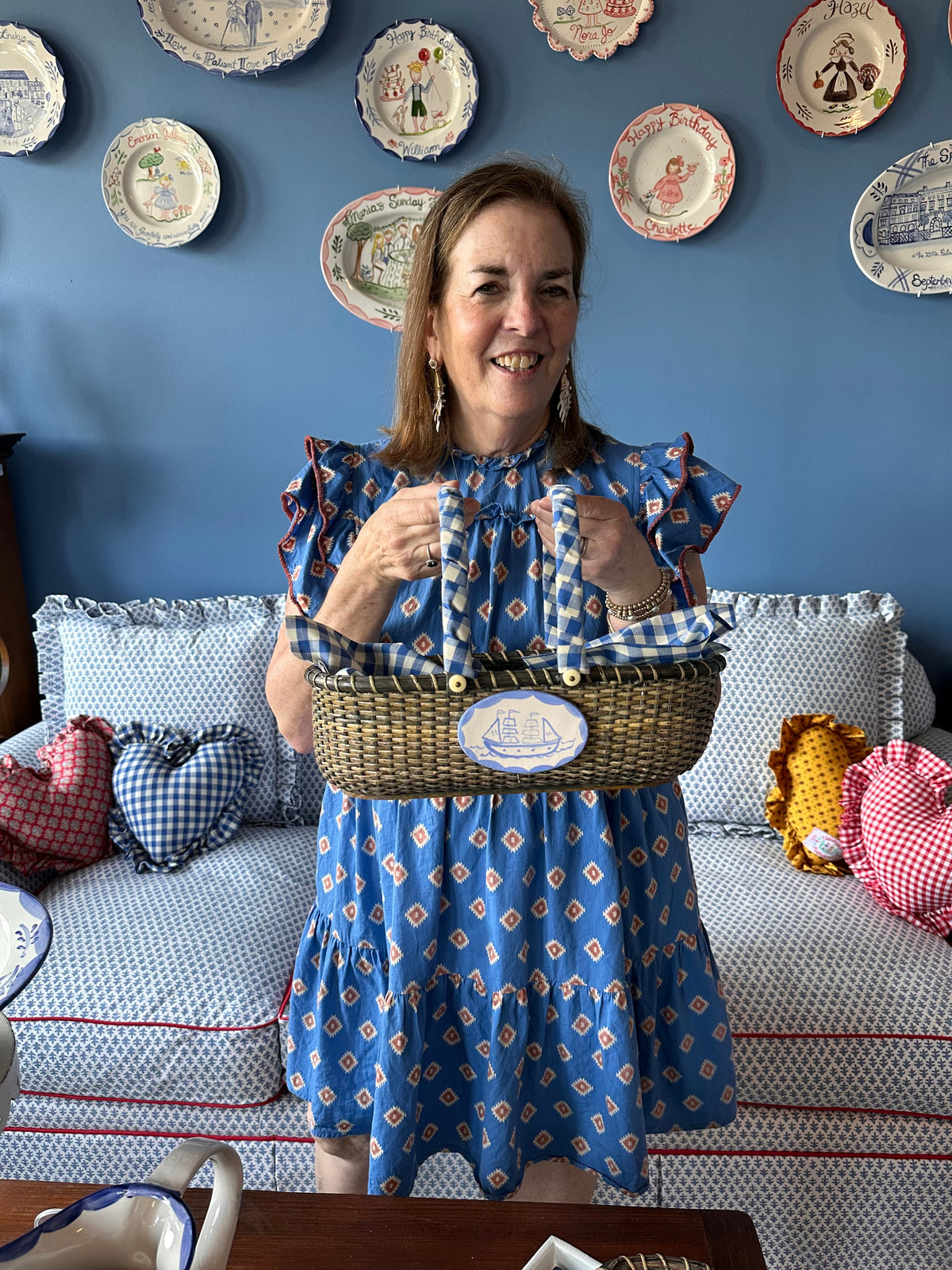 Nantucket Basket with Plaque