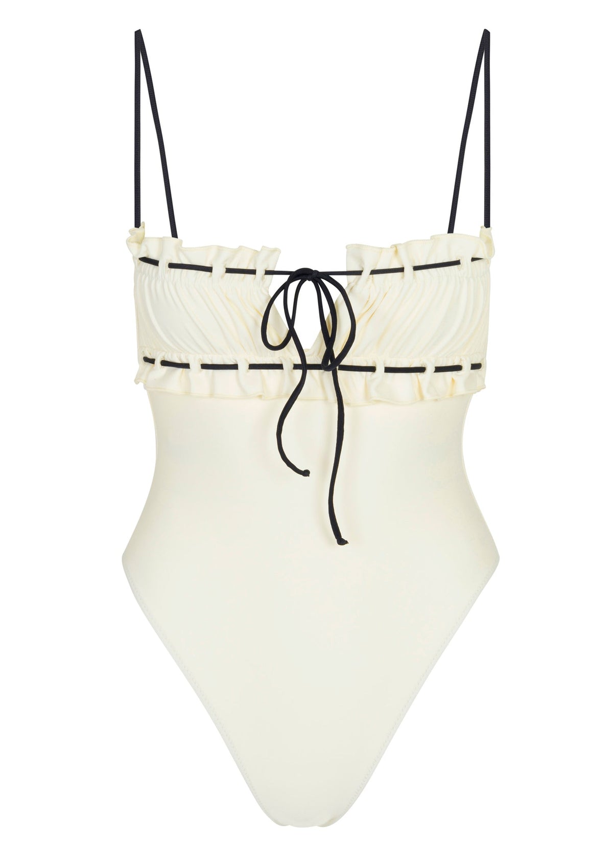 Antoinette One Piece in Creme & Black