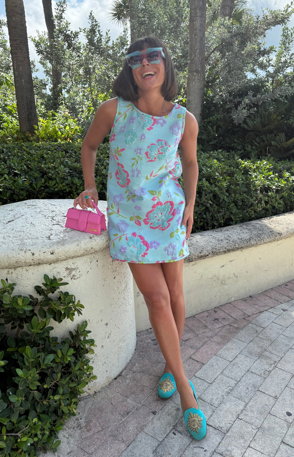 Jacquard Swing Swing Dress in Ethereal