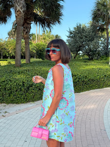 Jacquard Swing Swing Dress in Ethereal