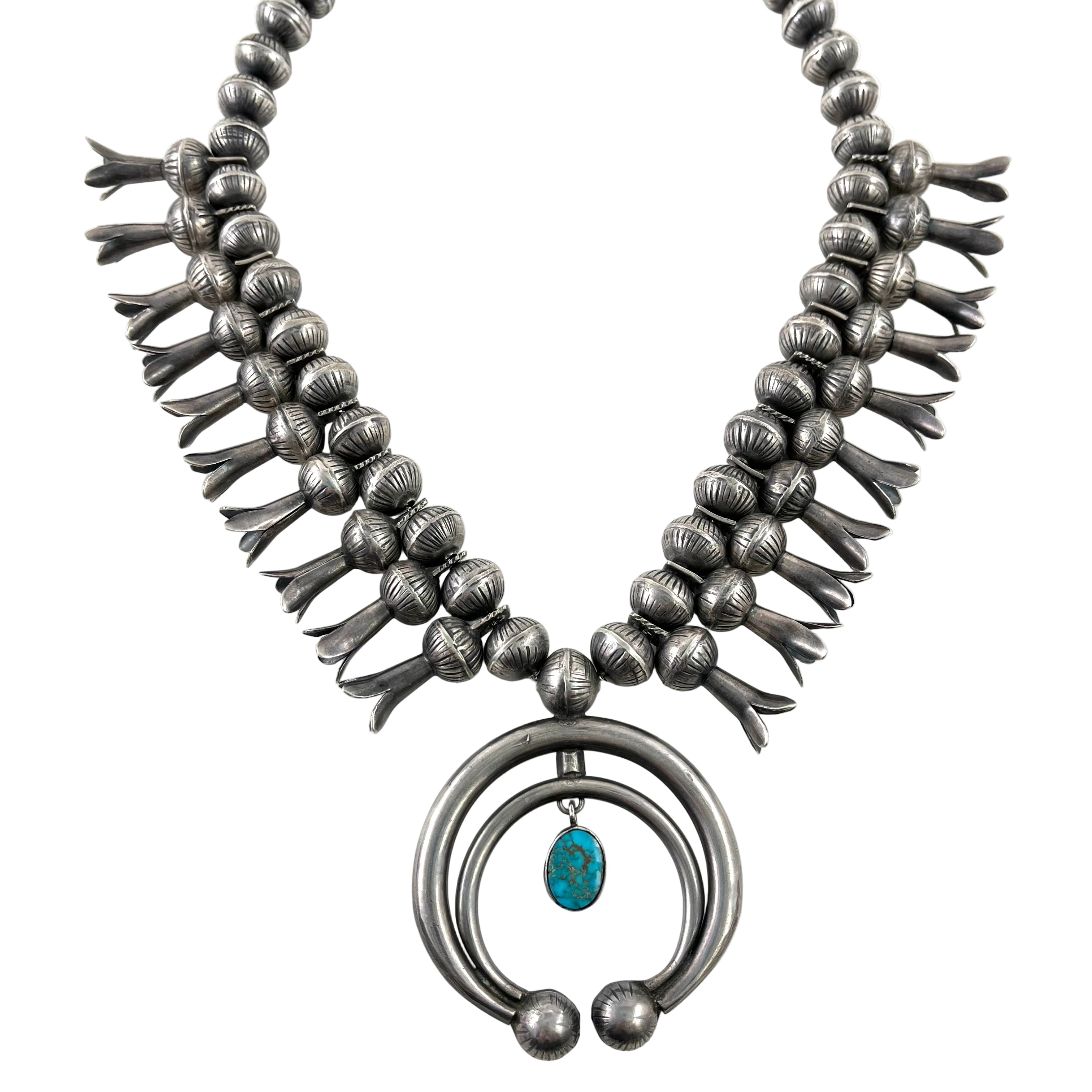 Vintage Navajo Squash With Blue Gem