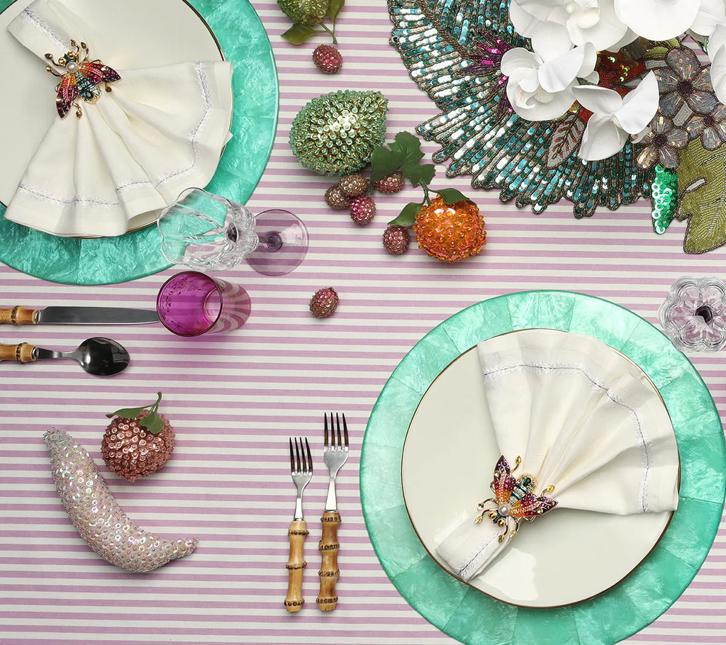 Jardin Napkin in White, Set of 4