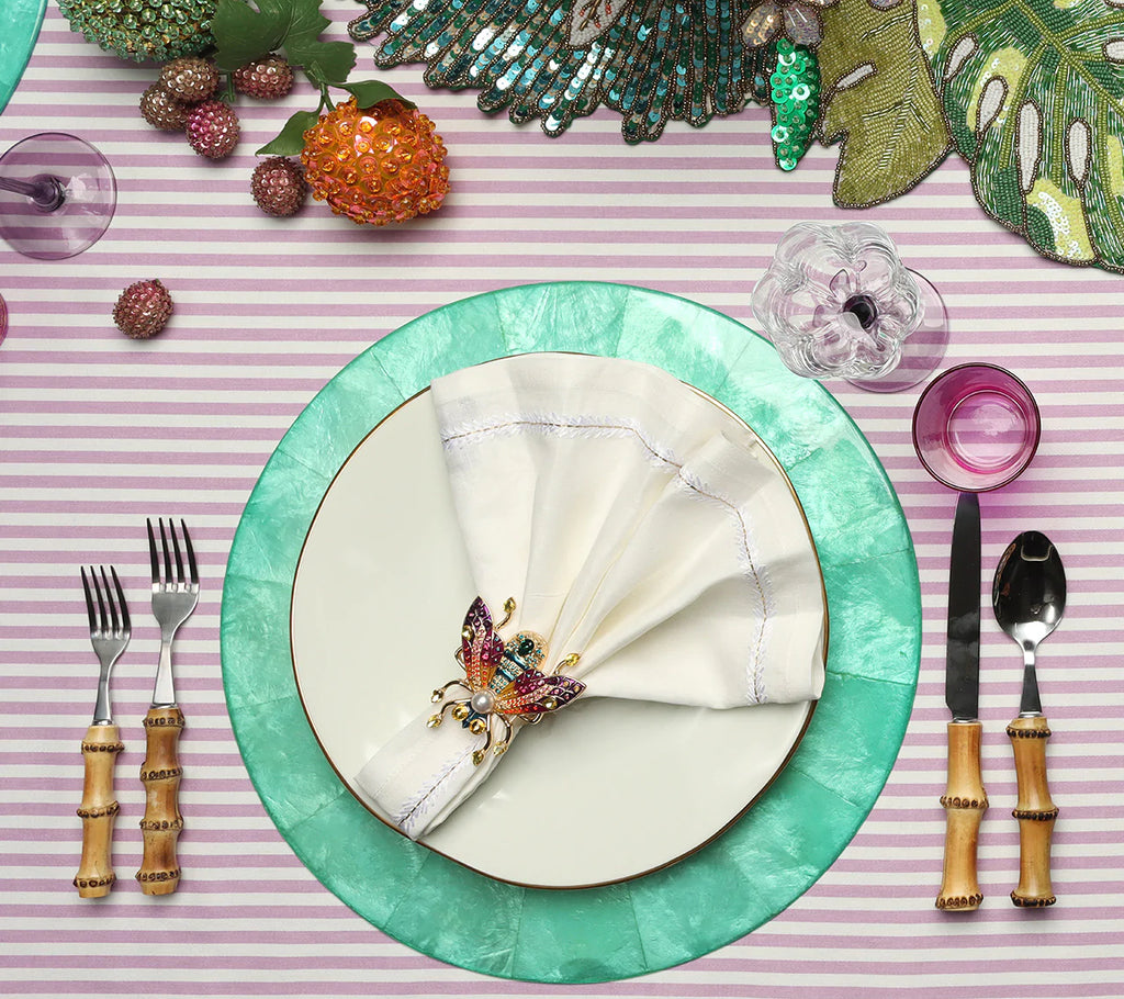 Jardin Napkin in White, Set of 4